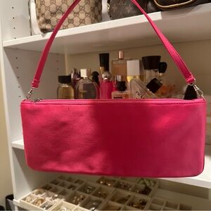 Vintage early 2000s BCBGMaxazria Pink Satin Shoulder Bag